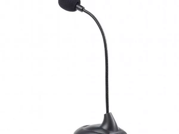 Gembird MIC-205 Desktop microphone with flexible gooseneck and practical on/off switch, 3.5 mm audio