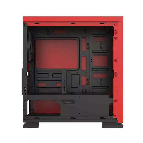 Case mATX GAMEMAX EXPEDITION H605-RD, w/o PSU,1x120mm, Red LED, USB3.0, Acrylic Window, Red
