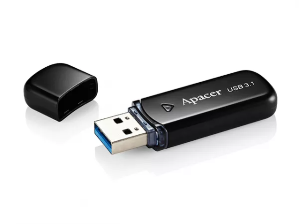 16GB USB3.1 Flash Drive Apacer "AH355", Black, Classic Cap (AP16GAH355B-1)