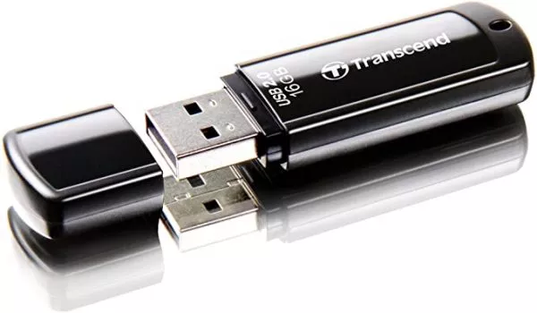 16GB USB2.0 Flash Drive Transcend "JetFlash  350", Black, Classic Cap (R/W:18/6MB/s)