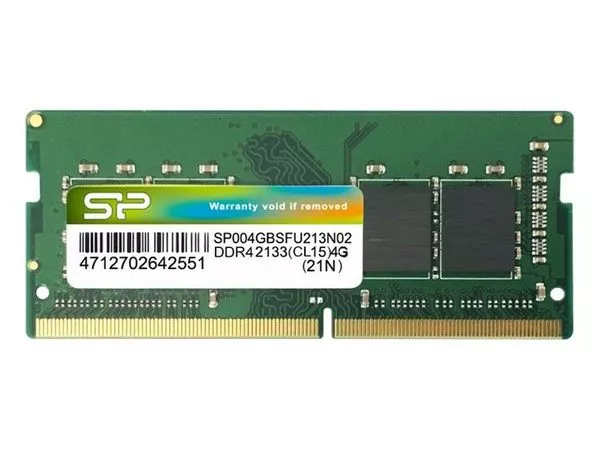 4GB DDR4-2666 SODIMM  Silicon Power,  PC21300, CL19, 512Mx16, Single Rank, 1.2V