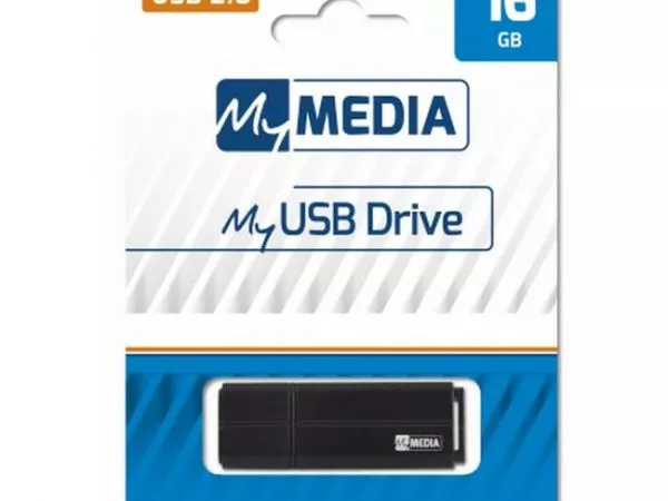 32GB USB2.0  MyMedia (by Verbatim) MyUSB Drive Black, Classic compact design with cap to protect USB connector DataTraveler G4 White/Red, (Read 18 MBy