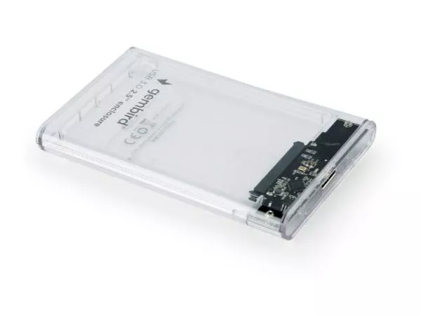 2.5" SATA HDD External Case (USB 3.0), Transparent plastic, 9.5 mm, Gembird "EE2-U3S9-6"
