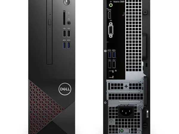 Dell Vostro 3681 SFF Black (Core i3-10100 3.6-4.3 GHz, 4GB RAM, 1TB HDD, DVD-RW, WiFi, Ubuntu)