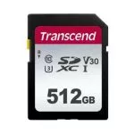 512GB SDXC Card (Class 10) UHS-I, U3, Transcend 300S "TS512GSDC300S" (R/W:95/45MB/s)