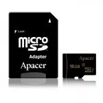 16Gb MicroSD (Class 10) UHS-I (U1) +SD adapter, Apacer "AP16GMCSH10U5-R" (R/W:85/20MB/s)