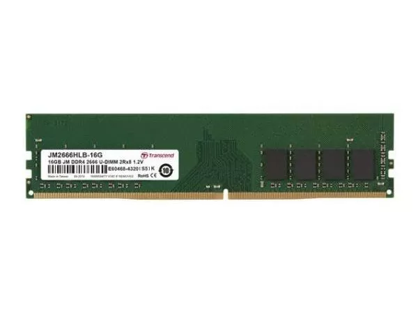 16GB DDR4  2666MHz   Transcend PC21300, CL19, 288pin DIMM 1.2V