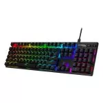 HYPERX Alloy Origins RGB Mechanical Gaming Keyboard (RU), Mechanical keys (HyperX Red key switch) Backlight (RGB), 100% anti-ghosting, Key rollover: 6