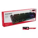 HYPERX Alloy Origins RGB Mechanical Gaming Keyboard (RU), Mechanical keys (HyperX Red key switch) Backlight (RGB), 100% anti-ghosting, Key rollover: 6