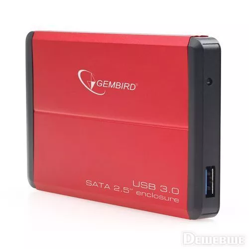 2.5" SATA HDD External Case (USB 3.0), Red, Gembird "EE2-U3S-2-R"