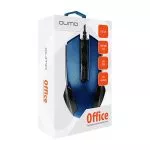 Mouse Qumo M14, Optical,1000 dpi, 3 buttons, Ambidextrous, Blue, USB