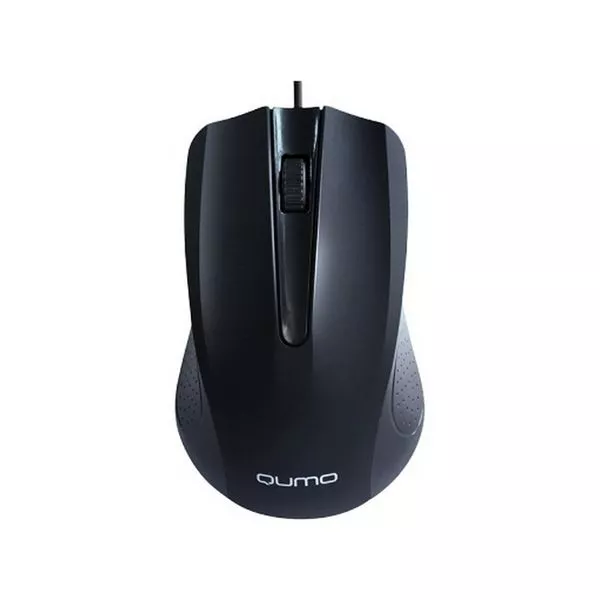 Mouse Qumo M66, Optical,1000 dpi, 3 buttons, Ambidextrous, Black, USB