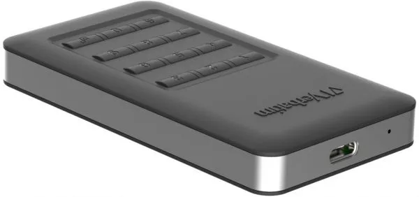 2.5" External HDD 1.0TB (USB3.0/USB-C)  Verbatim "Store 'n' Go with Keypad Access", Black, AES 256-b