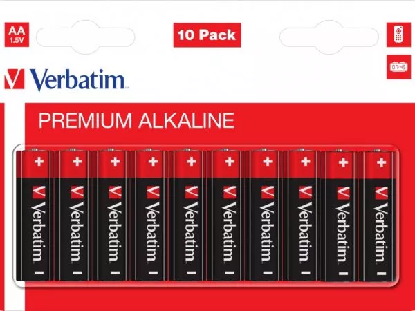 Verbatim Alcaline Battery  AA, 10pcs, Blister pack