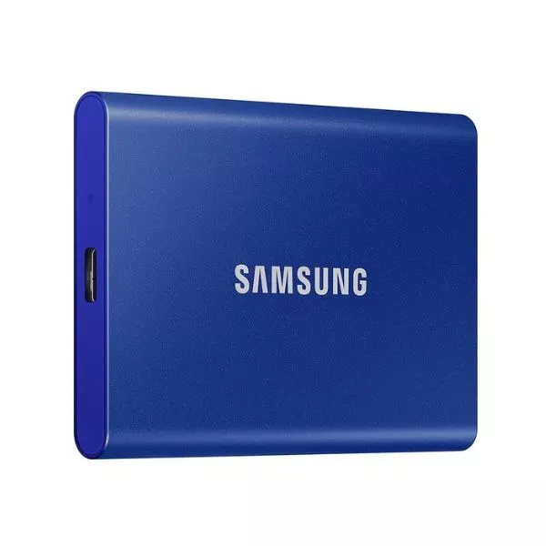 1.0TB (USB3.2/Type-C) Samsung Portable SSD T7 , Blue (85x57x8mm, 58g, R/W:1050/1000MB/s)