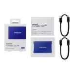 1.0TB (USB3.2/Type-C) Samsung Portable SSD T7 , Blue (85x57x8mm, 58g, R/W:1050/1000MB/s)