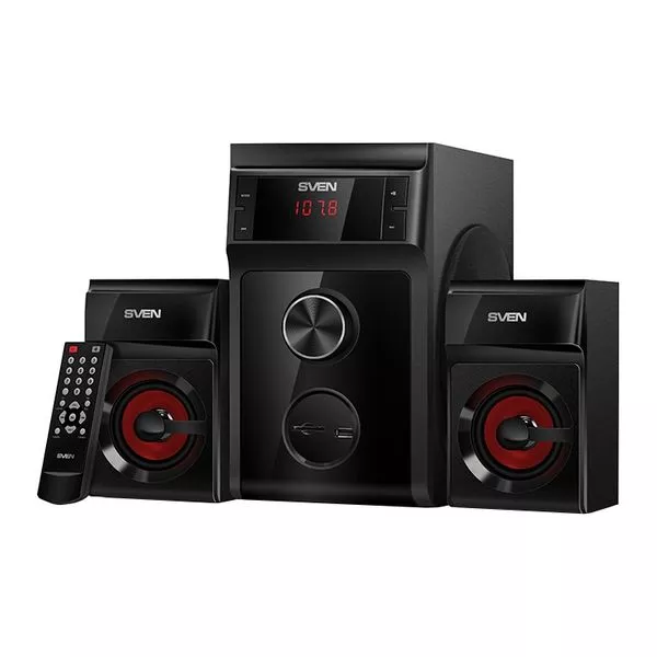 Speakers SVEN "MS-302" SD-card, USB, FM, Black, 40w / 20w + 2x10w / 2.1