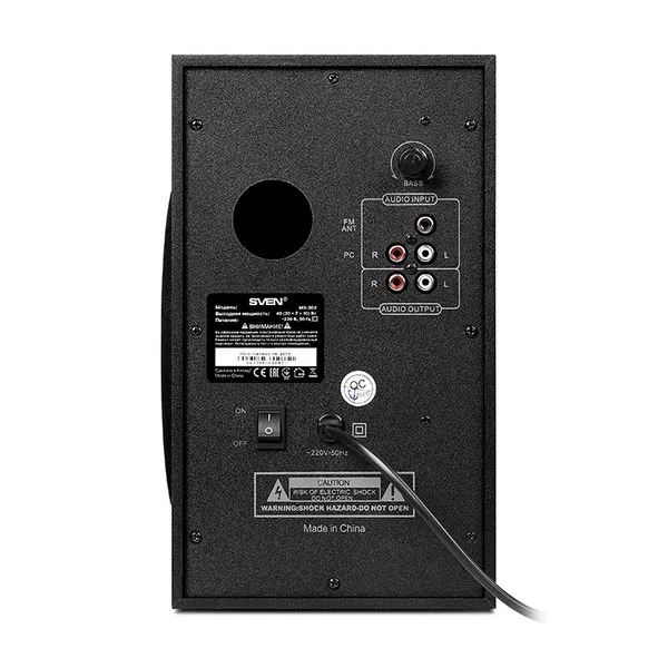 Speakers SVEN "MS-302" SD-card, USB, FM, Black, 40w / 20w + 2x10w / 2.1