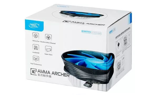 AC Deepcool LGA115x & AMx "GAMMA ARCHER" (26.1dBA, 1600RPM, 54.25CFM, 120mm, 95W, 301g)