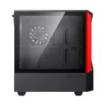 Case ATX GAMEMAX Contac COC, w/o PSU, 1x120 & 1x140mm ARGB fan, TG, 2xUSB 3.0, RGB HUB, Black/Red