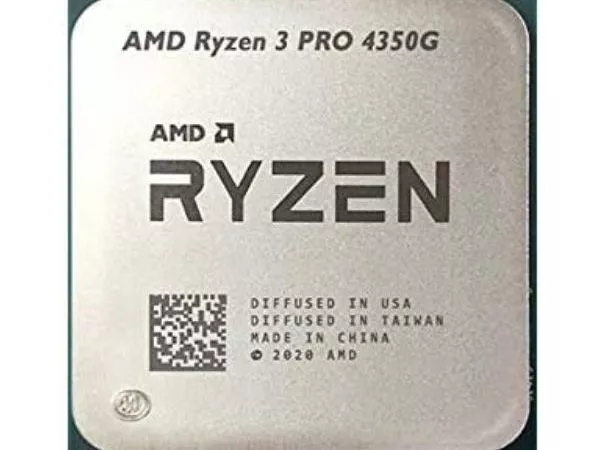 APU AMD Ryzen 3 PRO 4350G (3.8-4.0GHz, 4C/8T, L3 4MB, 7nm, Radeon Graphics, 65W), AM4, Tray