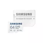 64GB MicroSD (Class 10). UHS-I (U1)+SD adapter, Samsung EVO Plus "MB-MC64KA" (R:130MB/s)