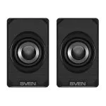 SVEN 180 Black (USB),  2.0 / 2x3W RMS, USB power supply, Volume control on the cable