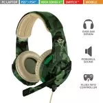 Trust Gaming GXT 310C Radius Headset - Jungle Camo,  Comfortable over-ear gaming headset with adjust