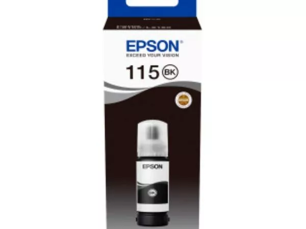 Ink  Epson C13T07C14A, 115 EcoTank Ink Bottle, Pigment Black