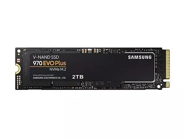 M.2 NVMe SSD 2.0TB Samsung SSD 970 EVO Plus, PCIe3.0 x4 / NVMe1.3, M2 Type 2280 form factor, Sequential Read: 3500 MB/s, Sequential Write: 3300 MB/s,