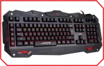 MARVO "KG748", Gaming Lighting Keyboard, 110 keys, 5 programmable keys, 26 anti-gosting keys, 3 colo