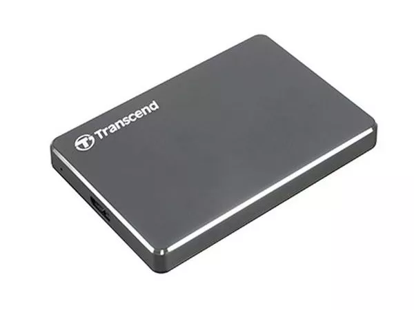 2.0TB (USB3.0) 2.5" Transcend "StoreJet 25C3", Iron Gray, Ultra-Slim, Aluminum Casing