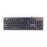 Gembird KB-UM-106-RU Multimedia keyboard, Silent, 9 hotkeys, USB, Black