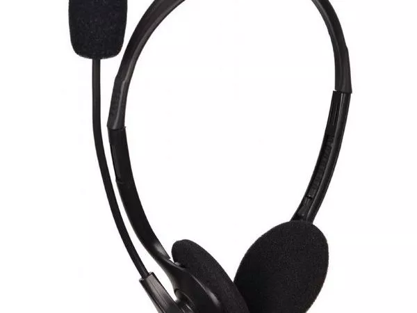 Gembird MHS-123, Stereo headset with volume control, 3.5 mm plug x 2 pcs, Black