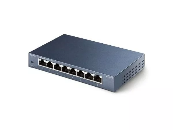 8-port 10/100/1000Mbps Switch TP-LINK "TL-SG108", steel case