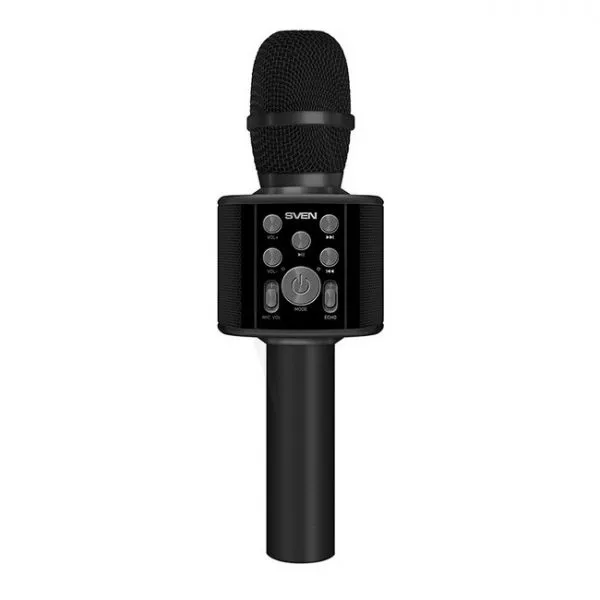 Karaoke Microphone SVEN "MK-960", Black, Bluetooth, 6w, microSD, 1200mAh