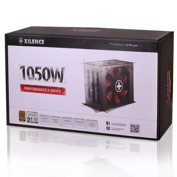 PSU XILENCE XP1050MR9, 1050W, "Performance X" Series / Full Modular, ATX 2.4, 80 PLUS® Gold, Active