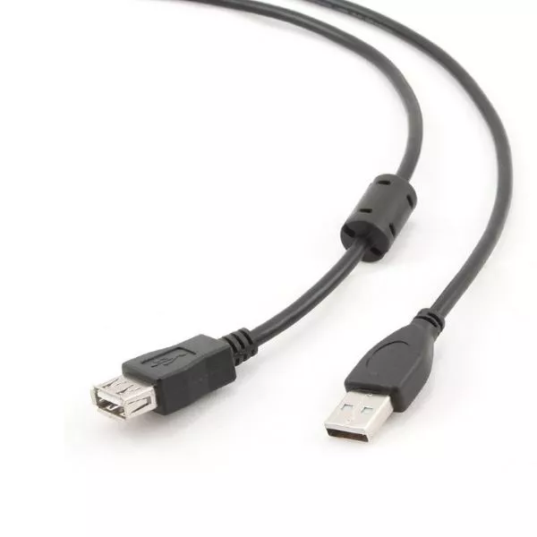 Cable USB, USB AM/AF, 5.0 m, USB2.0 Premium quality with ferrite core, CCF-USB2-AMAF-15