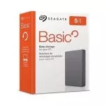 5.0TB (USB3.0) 2.5"  Seagate Basic Portable Drive (STJL5000400), Gray