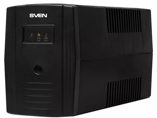 SVEN Pro 600, Line-interactive UPS with AVR, 600VA /360W, 2x Schuko outlets, 1x7AH, AVR: 175-280V, C