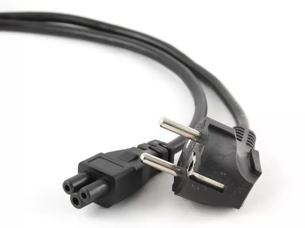 Power cord - 1,8m - SAVIO  CL-81, Schuko input / IEC C5 output  (for Notebook)