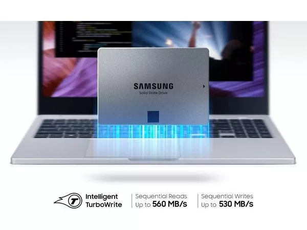 2.5" SSD 4.0TB Samsung  870  QVO "MZ-77Q4T0BW" [R/W:560/530MB/s, 98/88K IOPS, MJX, 4bit MLC]