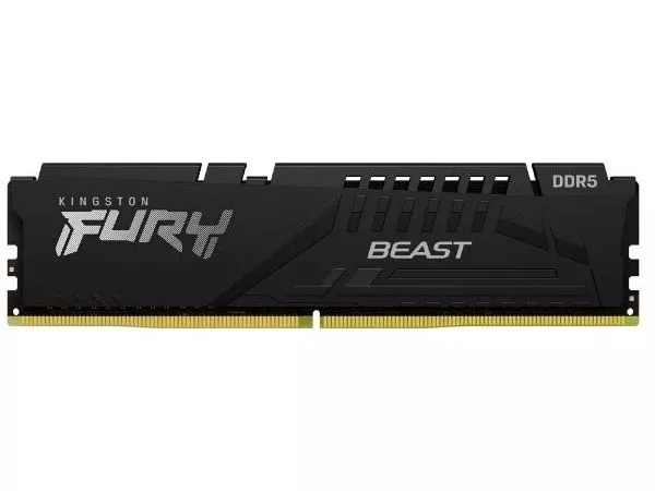 16GB DDR5-4800MHz  Kingston FURY Beast KF548C38BB-16, PC38400, CL38, 1.1V, 1Rx8, Auto-overclocking, Asymmetric BLACK low-profile heat spreader, Intel