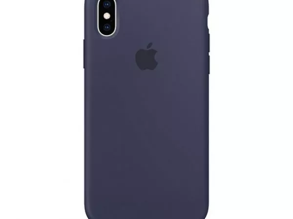 Original iPhone XS Silicone Case, Midnight Blue