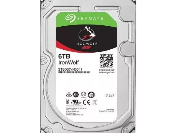 3.5" HDD  6.0TB Seagate ST6000VN001  IronWolf™ NAS, 5400rpm, 256MB, SATAIII