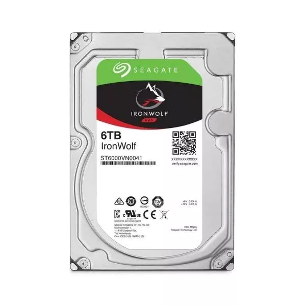 3.5" HDD  6.0TB Seagate ST6000VN001  IronWolf™ NAS, 5400rpm, 256MB, SATAIII