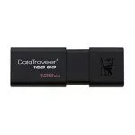 128GB USB3.0 Kingston DataTraveler 100 G3 Black, Retractable USB connector, (Read 100 MByte/s, Write
