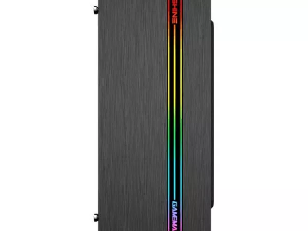 Case ATX GAMEMAX Shine, w/o PSU, 1x120mm ARGB fan. ARGB Strip, TG, Dust Filter, USB 3.0, Black