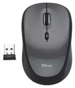 Trust Yvi Wireless Mini Optical Mouse - Black, 2.4GHz, Nano receiver, 800/1600 dpi, USB