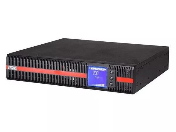 UPS PowerCom MRT-2000, Rack&Tower, 2000VA/2000W, Online, LCD, USB,SNMP SLOT, Ex. Batt. Con., 2xShuko